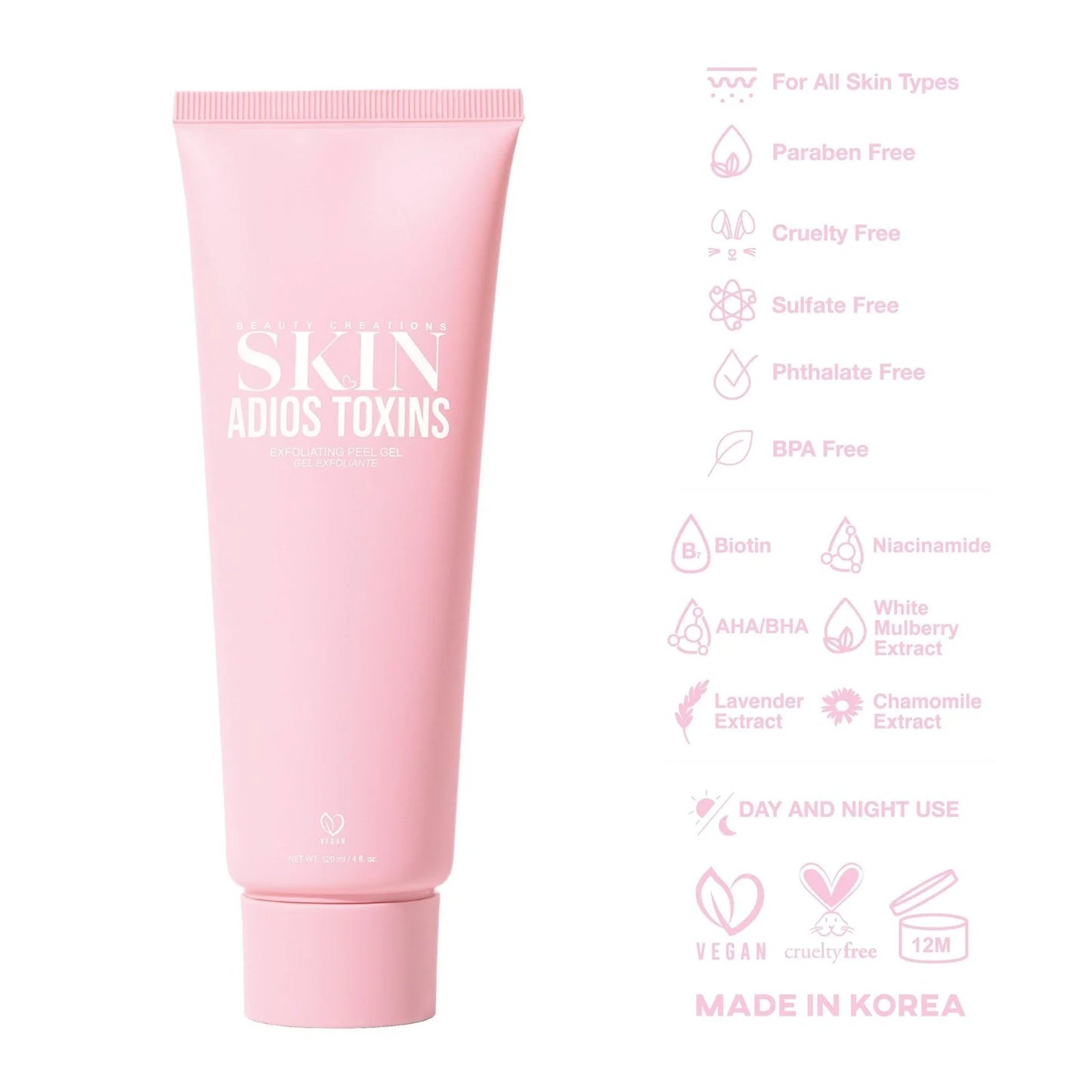 Adios Toxins Exfoliating Peel Gel